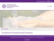 Tablet Screenshot of ev-kirche-ewersbach.de